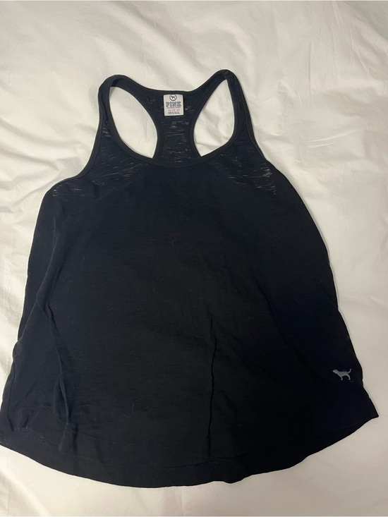 PINK Victoria's Secret Tops - PINK Victoria Secret Black Racerback Tank Top